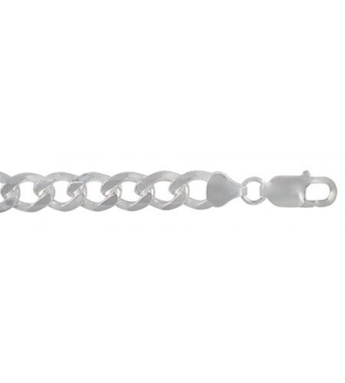 5.7mm Curb Chain, 7.5" - 28" Length, Sterling Silver